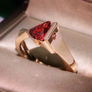 Women's / Men's Gold & Ruby Ring